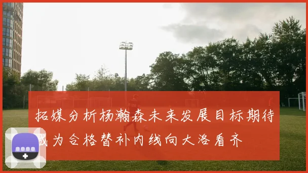 拓媒分析杨瀚森未来发展目标期待成为合格替补内线向大洛看齐